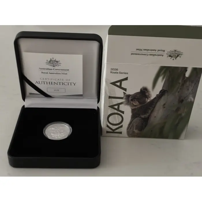 2026 $5 1oz Silver Proof Coin Koala series