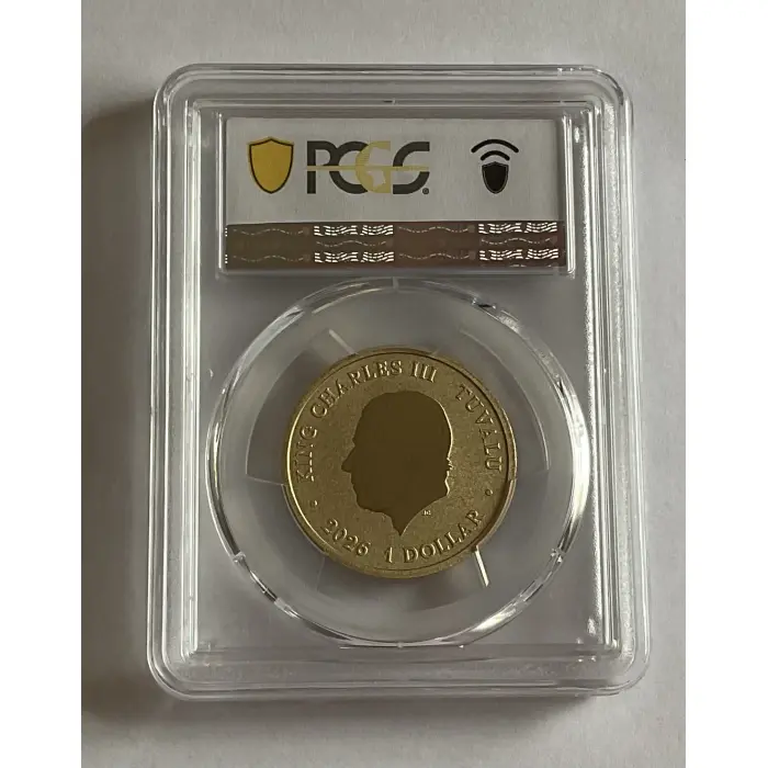 2026 $1 TUVALU AVATAR ‘NEYTIRI’ COLOURED COIN - PCGS MS69 
