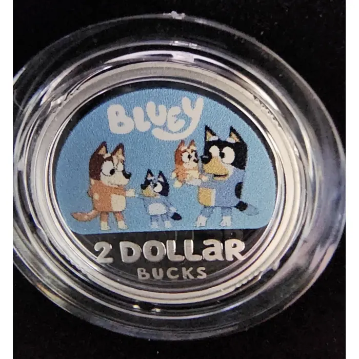 2026 Australia Bluey Heeler Family $2 Silver Coloured Proof Coin