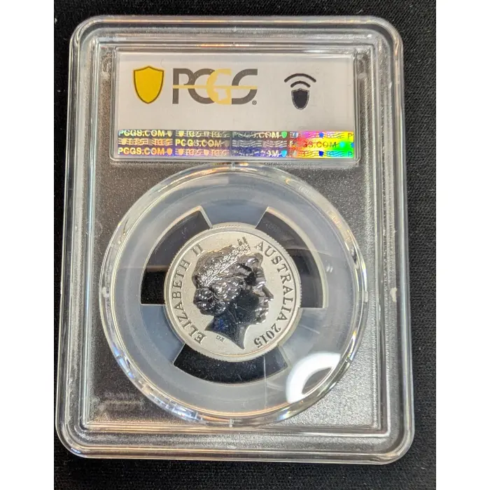 2015 $1 AFL CUSTODIANS OF THE GAME - COLOURED PROOF MS69