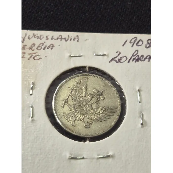 1908 Principality of Montenegro 20 Para Coin