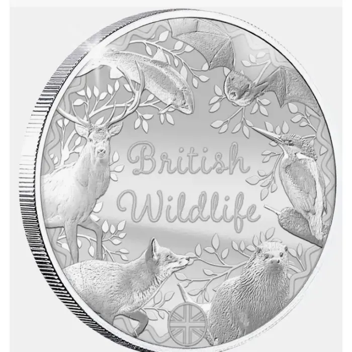 British Wildlife Buff Tailed Bumblebee Silver Plated BU Commemorative