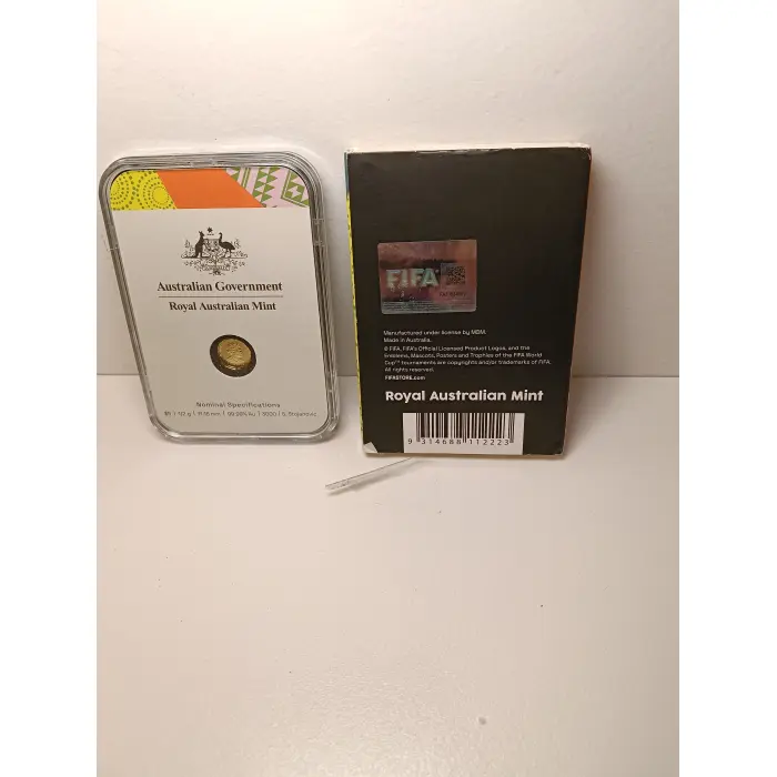2023 FIFA WOMENS WORLD CUP AUST.& N.Z. $5 ½gm GOLD FROSTED COIN