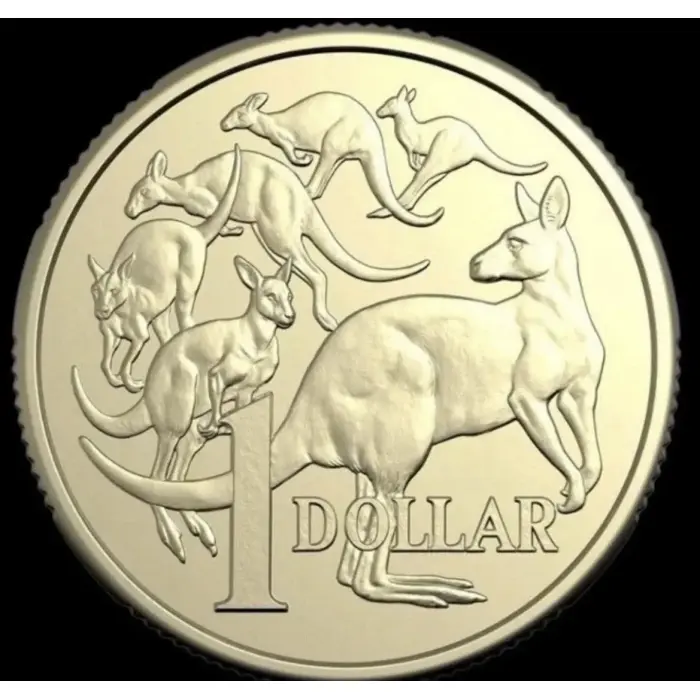 2026 $1 Coin Mob Of 6 Roos Unc 2 x 2 flip from ram bag