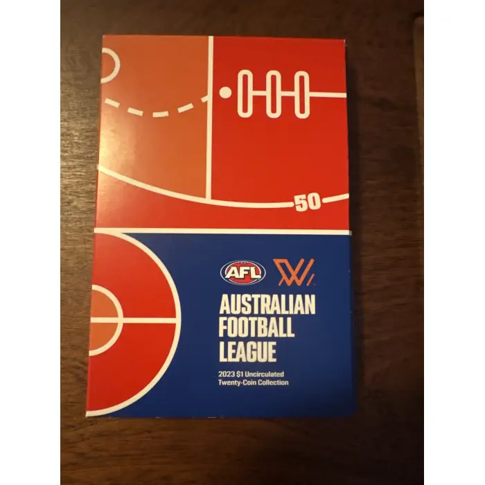 2023 AFL One Dollar Collection Full Coin Set Folder with coins