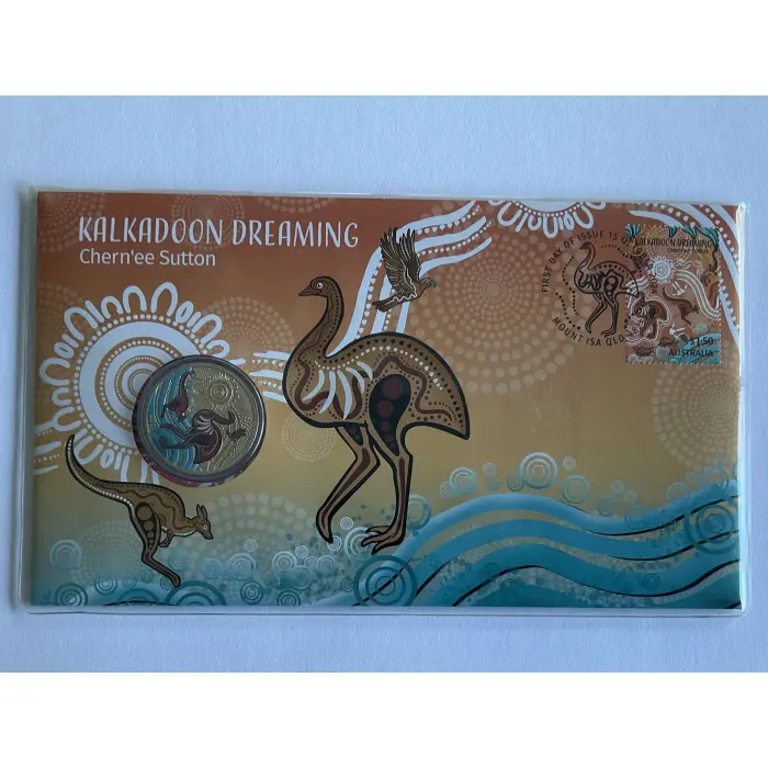 2024 PNC $1 Coloured UNC Coin "Kalkadoon Dreaming" 
