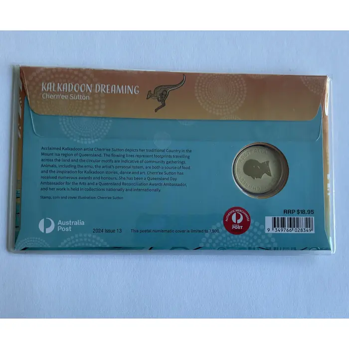 2024 PNC $1 Coloured UNC Coin "Kalkadoon Dreaming" 