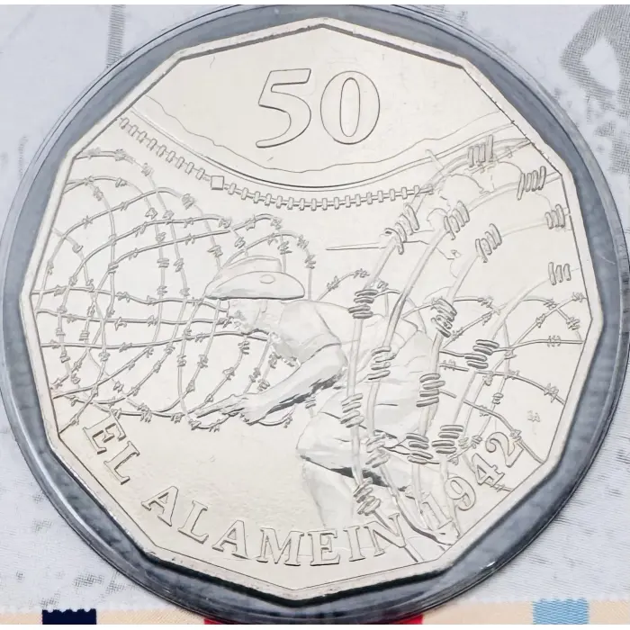 2015 El Alamein 50c Uncirculated Coin — Australia at War