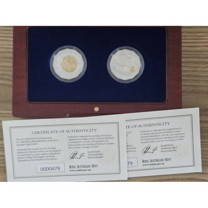 2011 Australian 50 Cent Two-Coin Set – Royal Australian Mint