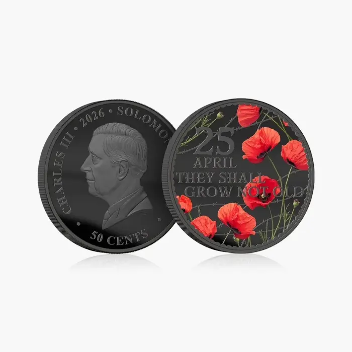 2026 50c Gallipoli Remembrance - 'They Shall Grow Not Old' Limited Edition Coin