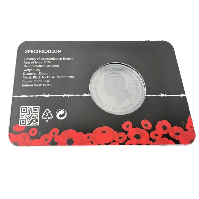 2026 50c Gallipoli Remembrance - 'They Shall Grow Not Old' Limited Edition Coin