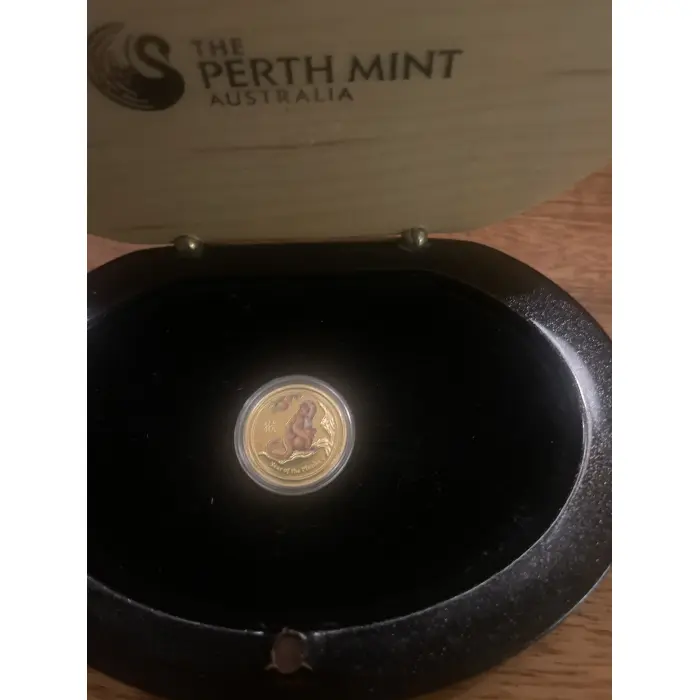 Perth Mint Australia, Lunar series 2, Year of The Monkey 1/10 oz gold coin