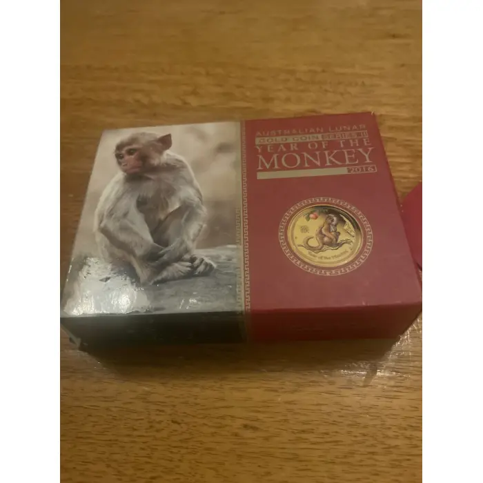 Perth Mint Australia, Lunar series 2, Year of The Monkey 1/10 oz gold coin