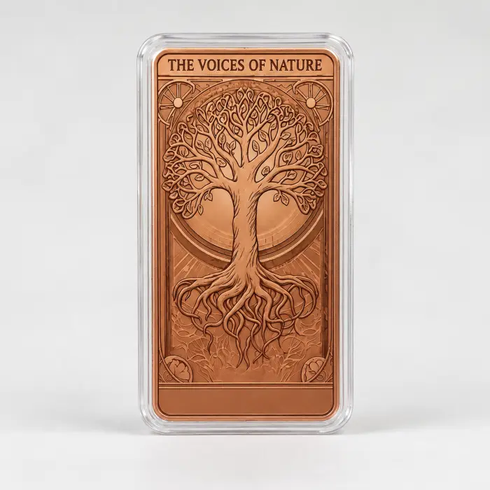 2026 The Spirit’s Journey Eagle 10 Oz .999 Copper Colourised Art Bar In Capsule
