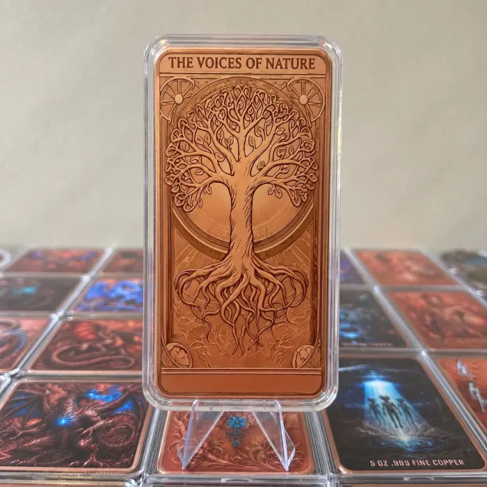 2026 The Spirit’s Journey Eagle 10 Oz .999 Copper Colourised Art Bar In Capsule