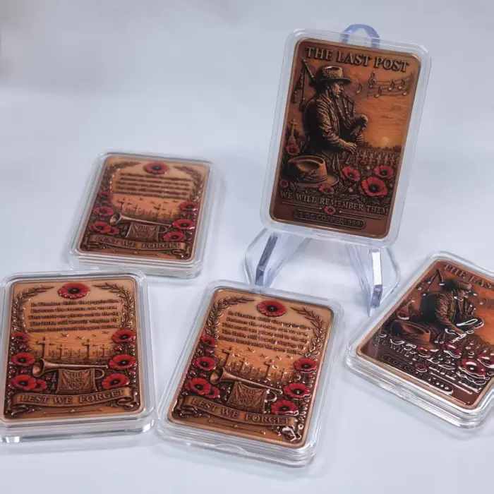 🌺1oz .999 THE LAST POST  Copper Bar  ANZAC  Day Aus Lest We Forget  🌺