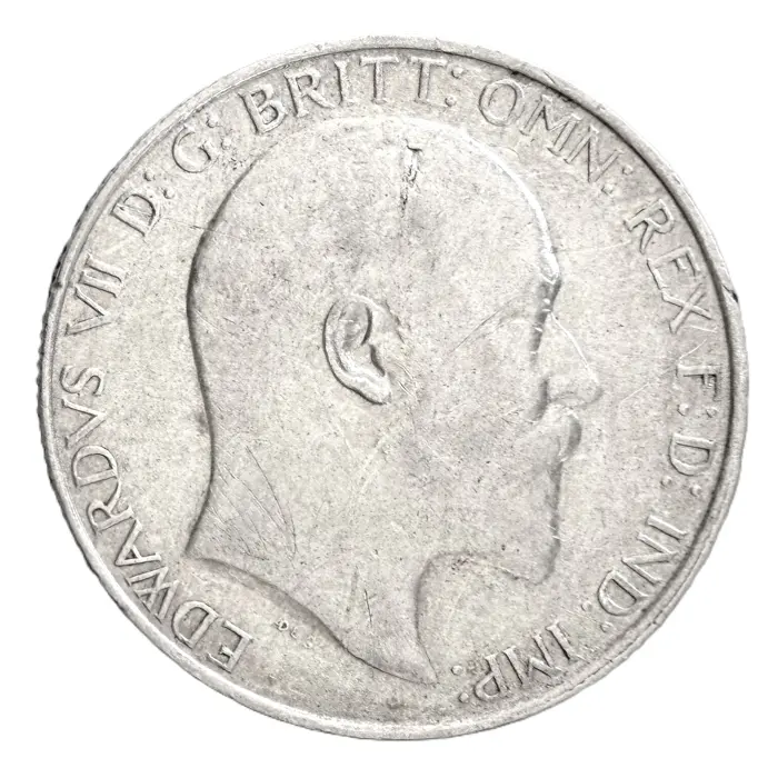 ENGLISH 1906 Edward VII florin (S3971) VF