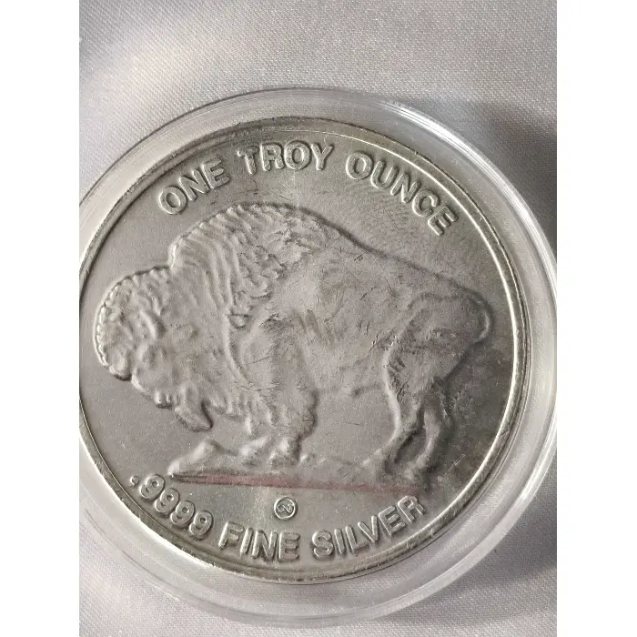 Navajo Indian/ Buffalo  Silver 1 Troy OZ 