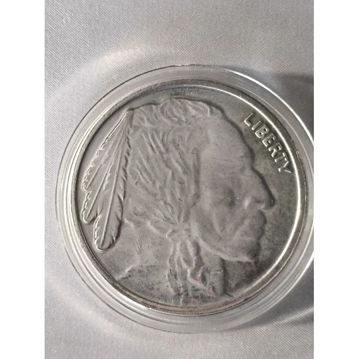 Navajo Indian/ Buffalo  Silver 1 Troy OZ 
