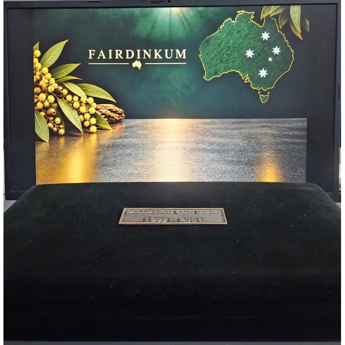 1999–2001 $10 MILLENNIUM “THE PAST, THE PRESENT & THE FUTURE” — COMPLETE 3-COIN 