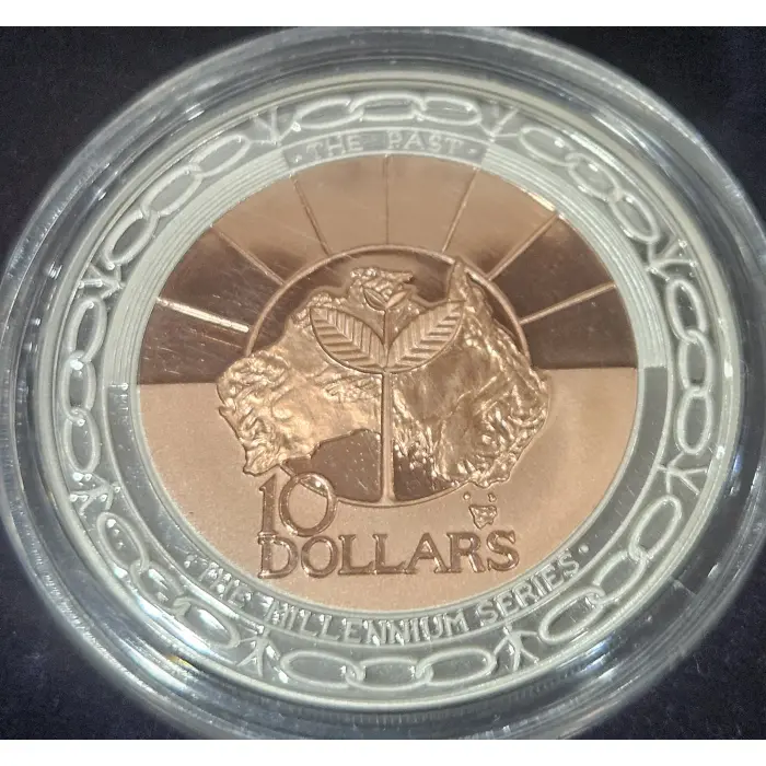 1999–2001 $10 MILLENNIUM “THE PAST, THE PRESENT & THE FUTURE” — COMPLETE 3-COIN 