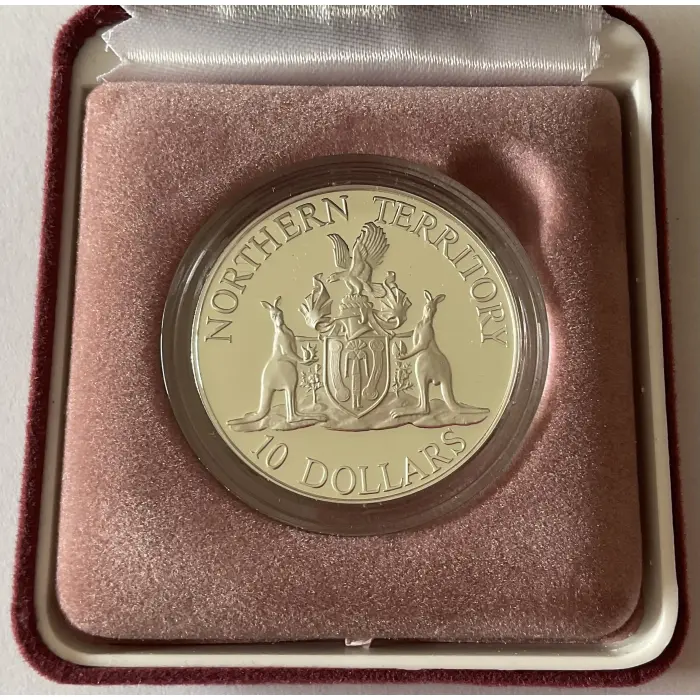 1992 $10 NORTHERN TERRITORY SILVER PROOF COIN - STATE SERIES