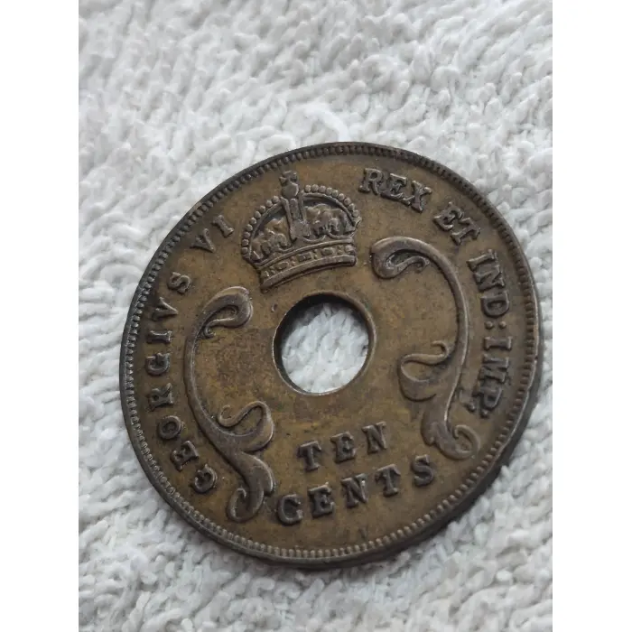 1941 British East Africa 10 Cents Coin (King George VI)