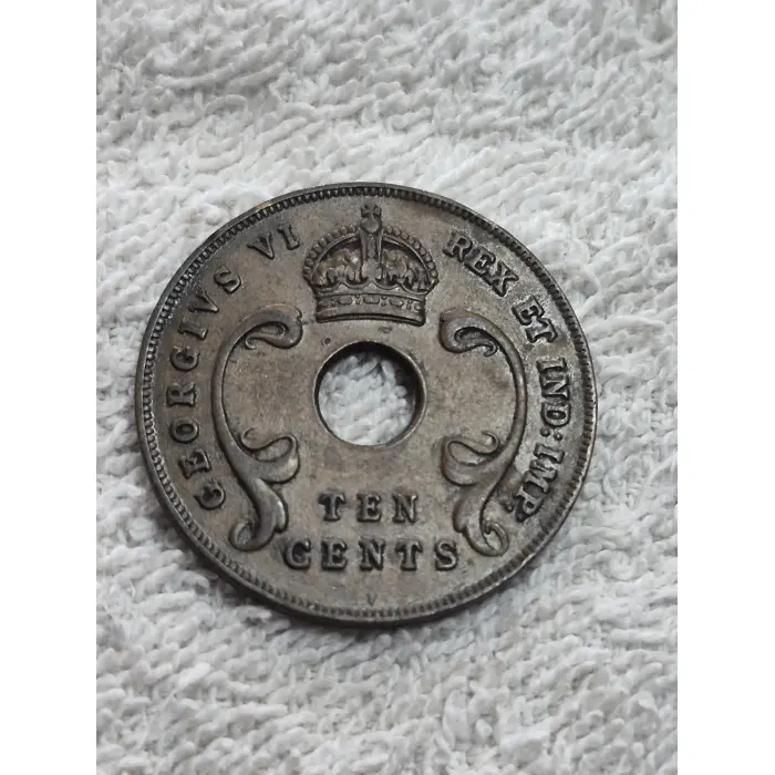 1941 British East Africa 10 Cents Coin (King George VI)