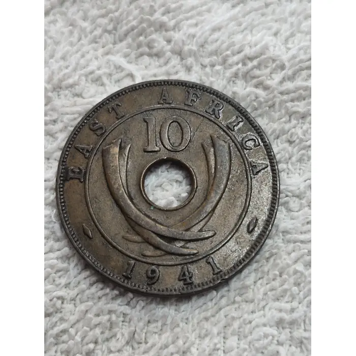 1941 British East Africa 10 Cents Coin (King George VI)