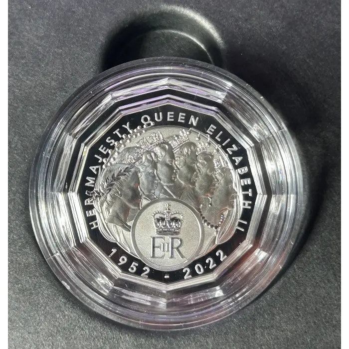 2023 50c Elizabeth Regina QEII Fine Silver Proof RAM Mintage 7,500