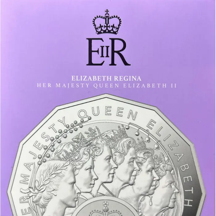 2023 50c Elizabeth Regina QEII Fine Silver Proof RAM Mintage 7,500