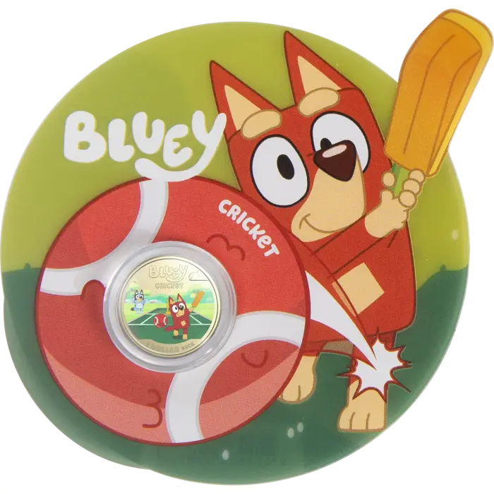 2027 $1 Bluey Cricket Uncirculated Coin