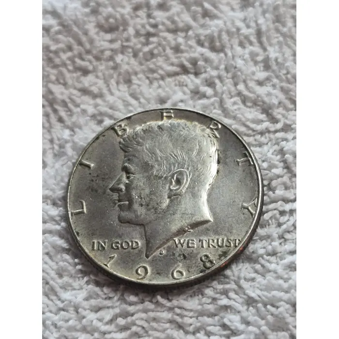 1968-D Kennedy Half Dollar – Silver US Coin