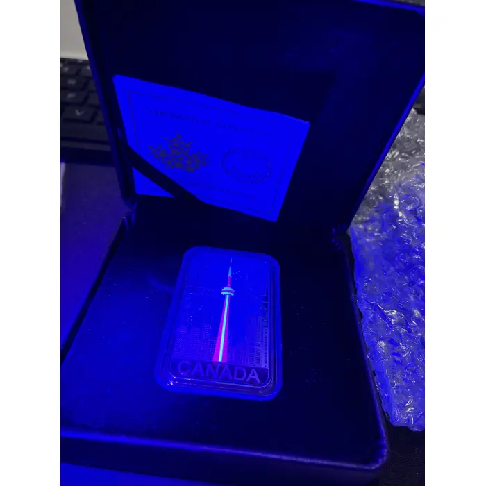 2026 CN tower 1 oz silver with uv feature. 