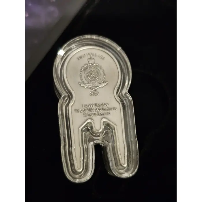 ENTERPRISE NCC 1701 Star Trek 1 Oz Moneta Argento 2$ Niue 2024