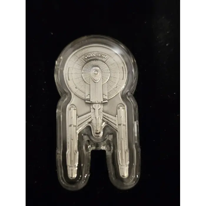 ENTERPRISE NCC 1701 Star Trek 1 Oz Moneta Argento 2$ Niue 2024