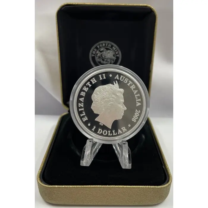 2008 Australian Football 150 Years 1oz Silver Proof Coin — Coloured