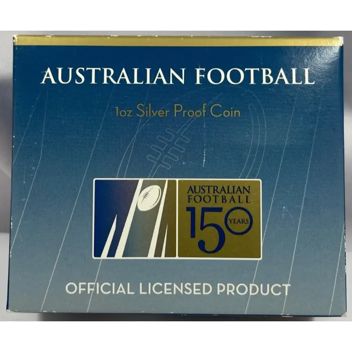 2008 Australian Football 150 Years 1oz Silver Proof Coin — Coloured