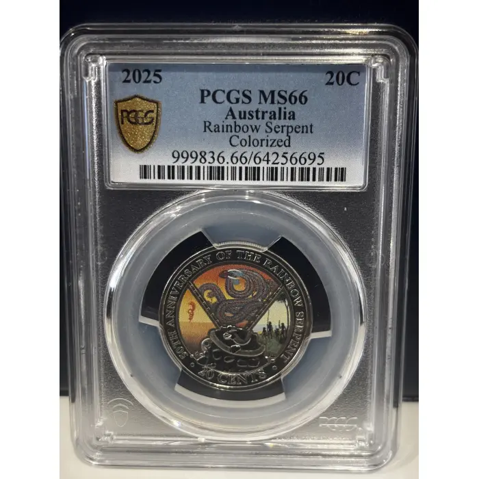 2025 Rainbow Serpent 20c PCGS MS66