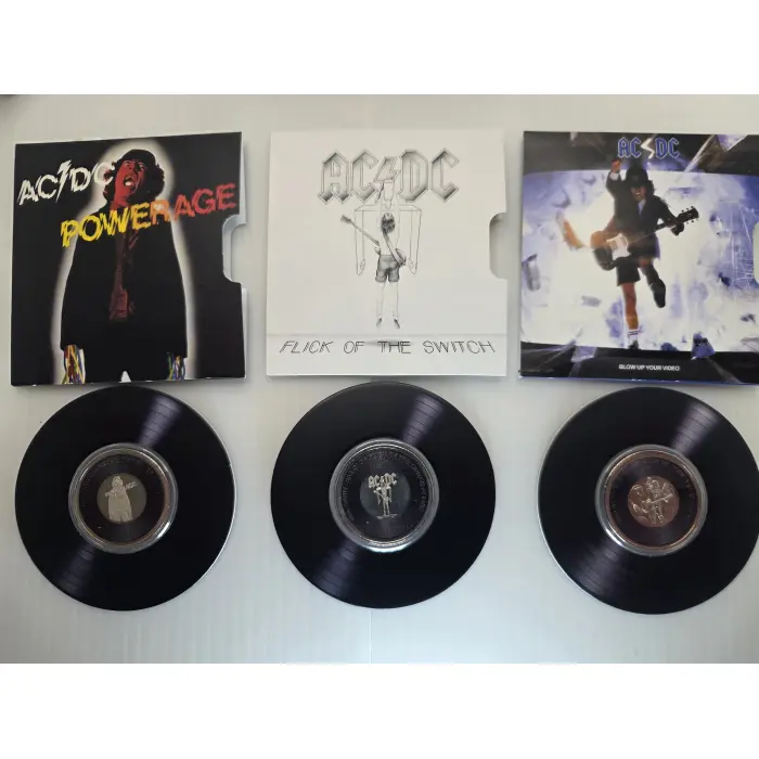 2022/2023 20c Coloured Unc. 6 Coin Boxed Set: "AC/DC - Volume 2"