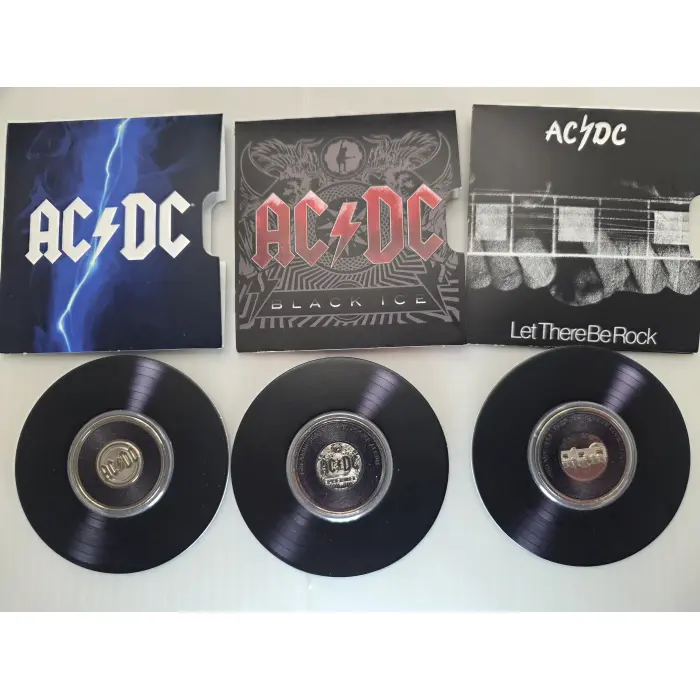 2022/2023 20c Coloured Unc. 6 Coin Boxed Set: "AC/DC - Volume 2"