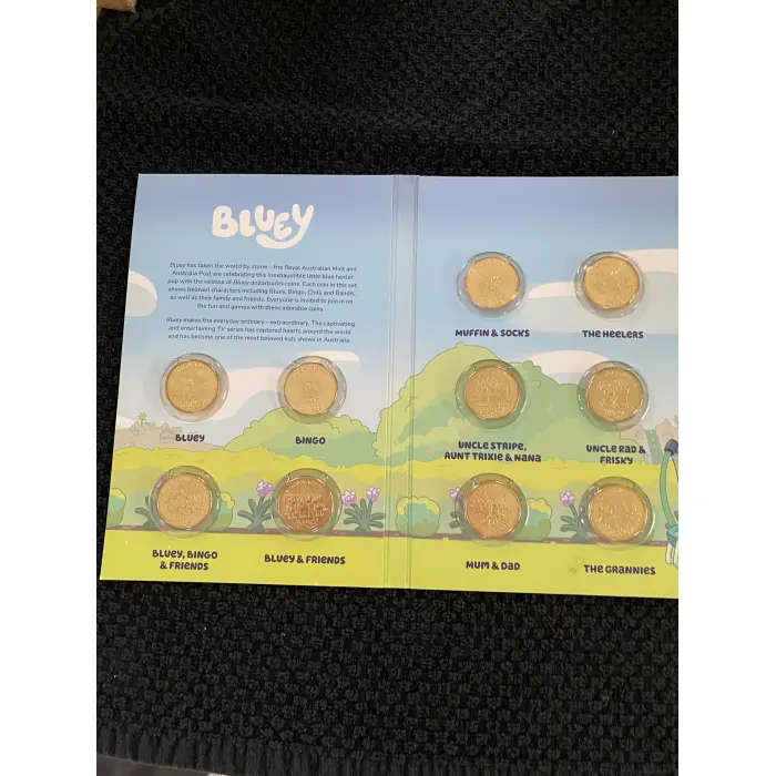 Bluey 2024 $1 Dollarbucks Uncirculated 10-Coin Collection
