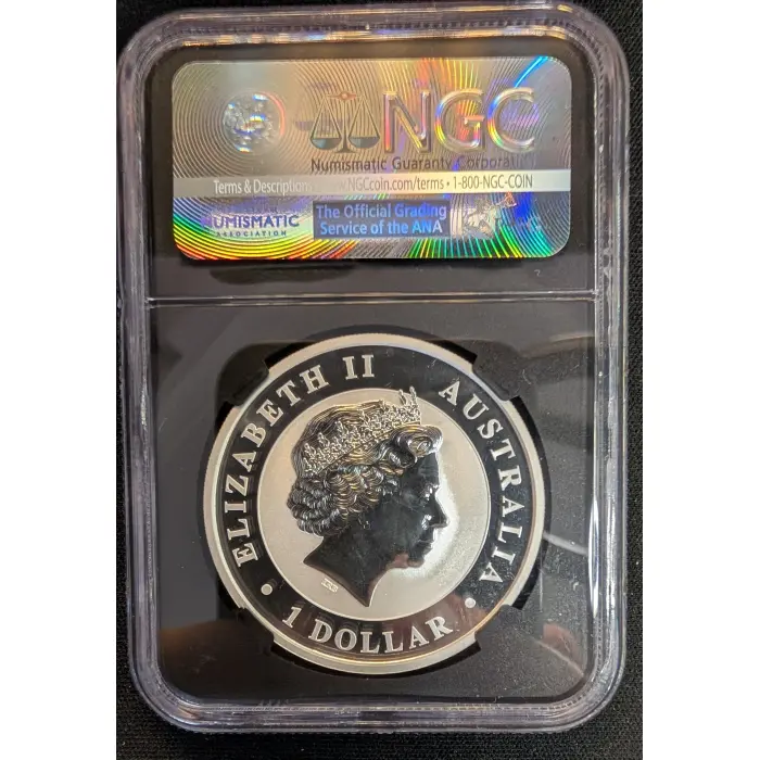 2017 $1 WEDGE TAILED EAGLE MS70 TOP POP 1oz SILVER