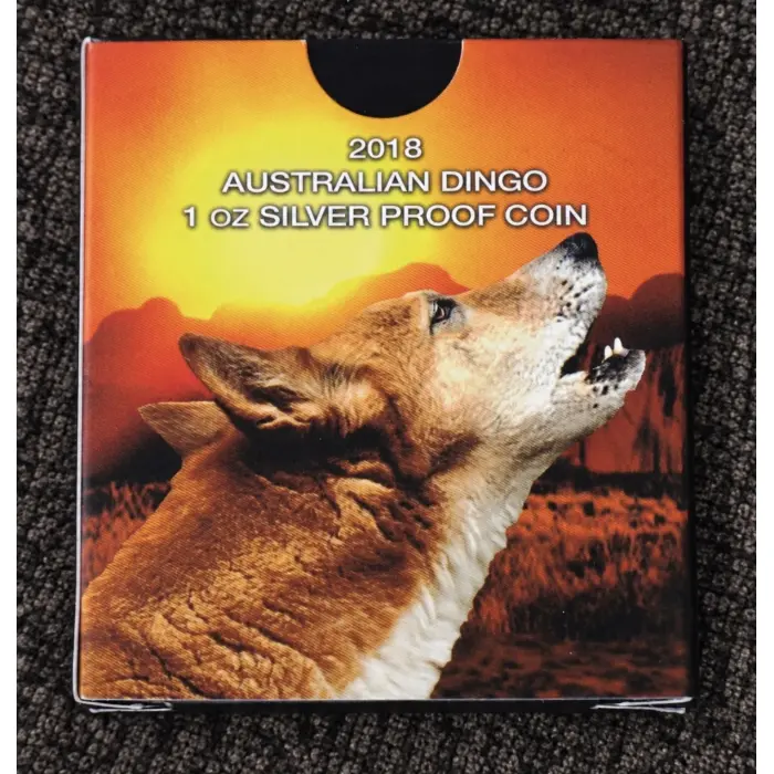 2018 Deadly And Dangerous Australian Dingo 1oz 99.99 Silver Proof Coin
