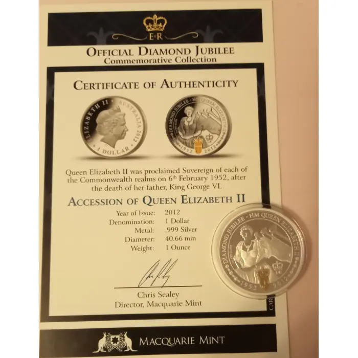 Official Diamond Jubilee Coin
