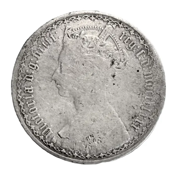 ENGLISH 1880 Victoria florin (S3900) aF/F