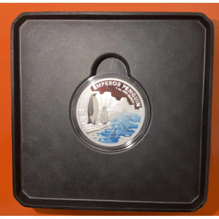 2023 Emperor Penguin $5 Coloured 1oz Silver Proof Coin