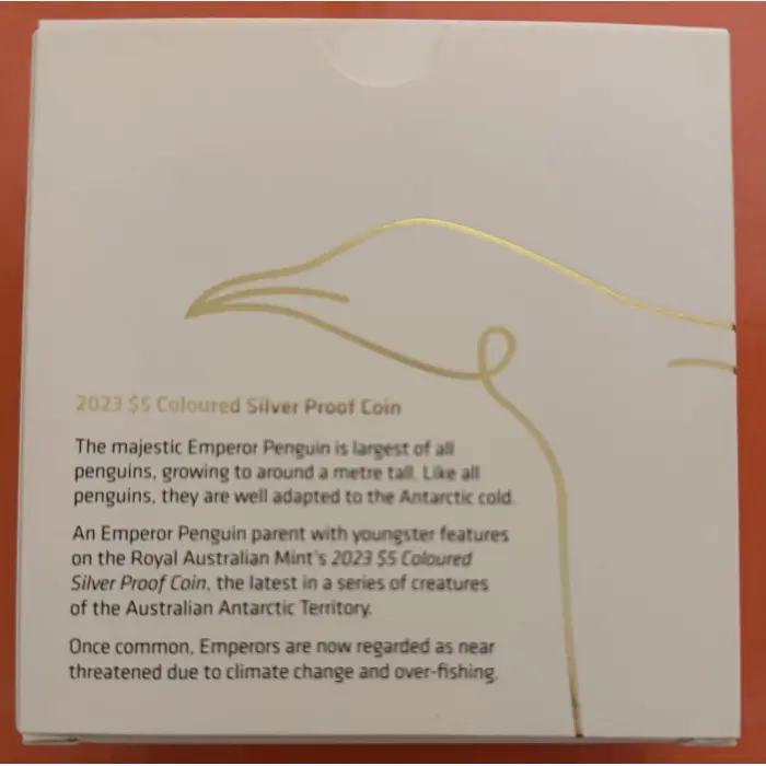 2023 Emperor Penguin $5 Coloured 1oz Silver Proof Coin