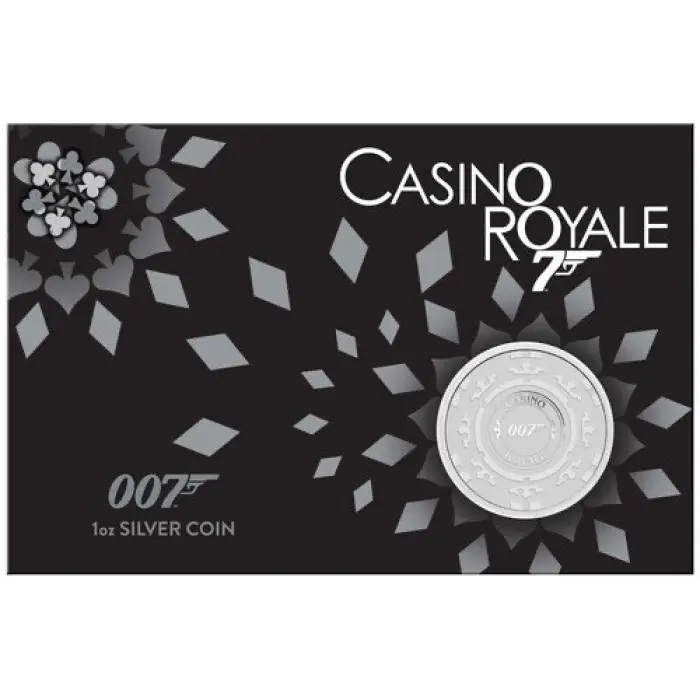 2023 James Bond 'Casino Royale' Casino Chip 1oz Silver Coin