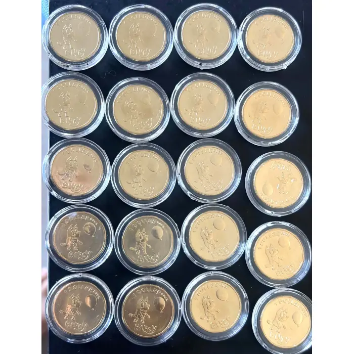 2024 $1  UNC Bluey and Bingo  Dollarbuck  set in Lighthouse capsules